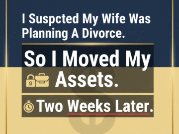 I Suspected My Wife Was Planning A Divorce, So I Moved My Assets.
