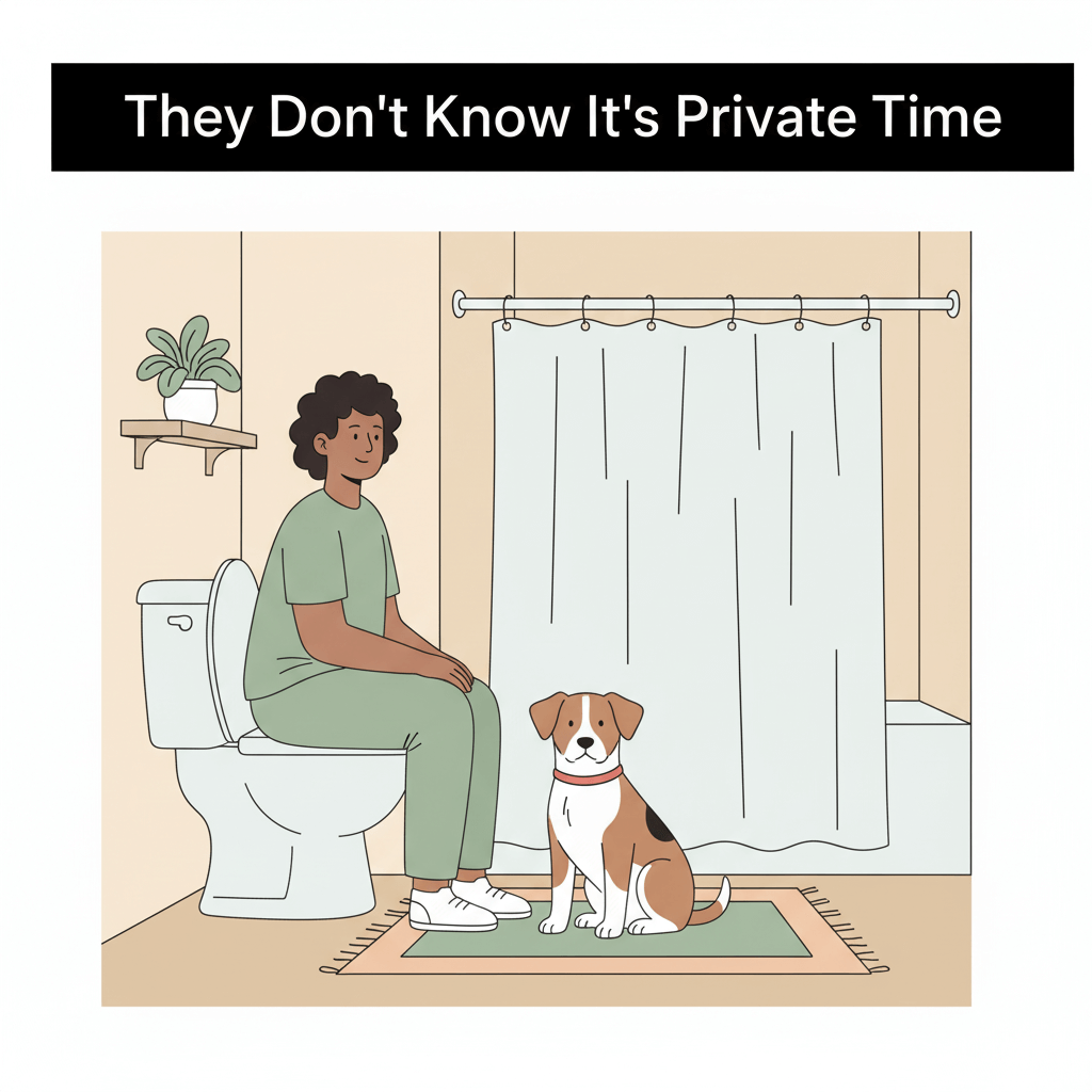 Why Dogs Follow You to the Bathroom: Behavioral Reasons Explained | SELFISH WORLD Why Dogs Follow You to the Bathroom